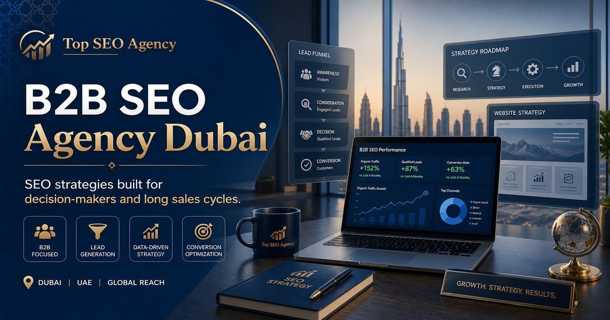 B2B SEO Agency Dubai — SEO Strategies Built for Decision-Makers, Long Sales Cycles and Corporate Lead Generation UAE