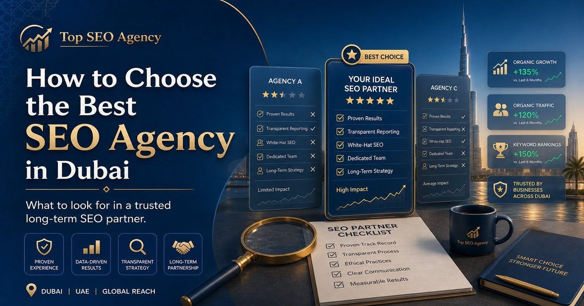 How to Choose the Best SEO Agency in Dubai — Proven Track Record, Transparent Reporting, White-Hat SEO and Long-Term Partnership